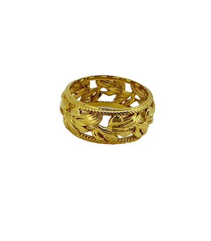 Golden Grove Filigree Ring