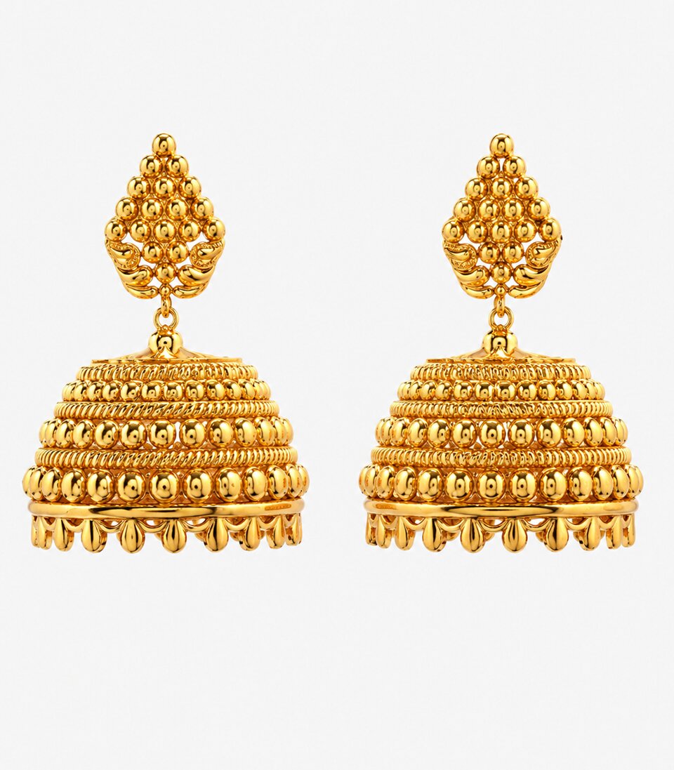 Grand Bridal Jhumka Earrings
