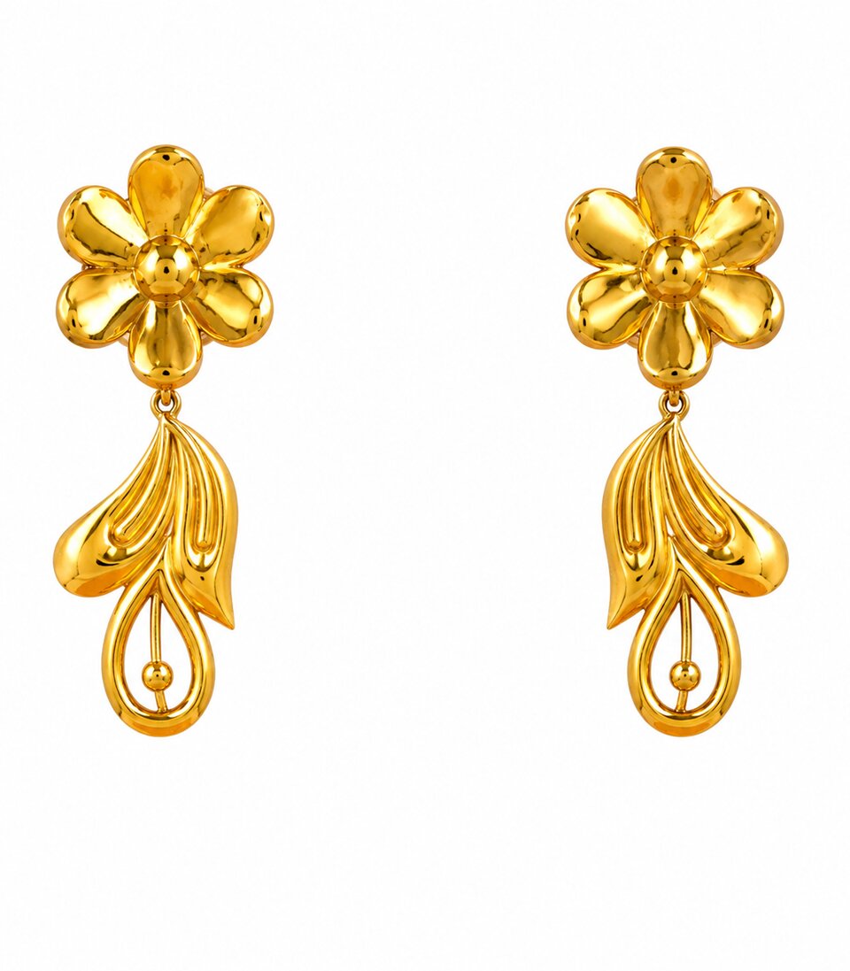 Blooming Flower Drop Earrings