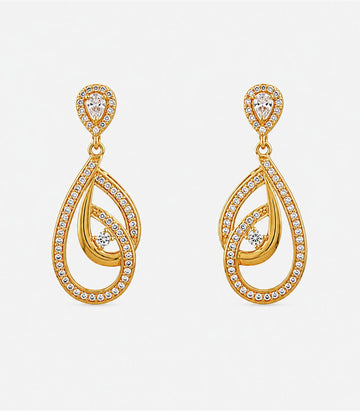 Diamond Teardrop Designer Earrings