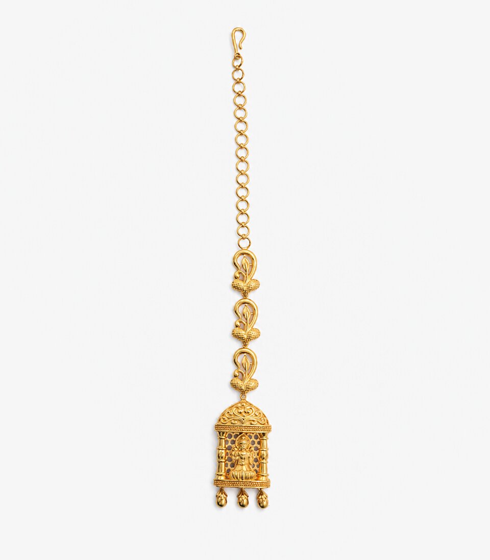 Traditional Temple Bell Maang Tikka