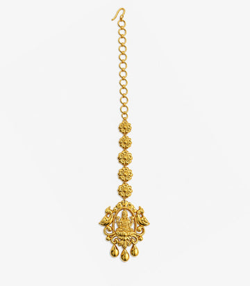 Temple Floral Drop Maang Tikka