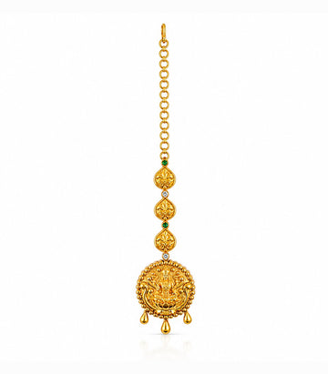 Temple Coin Drop Maang Tikka