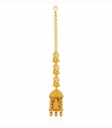 Temple Bell Pendant Maang Tikka