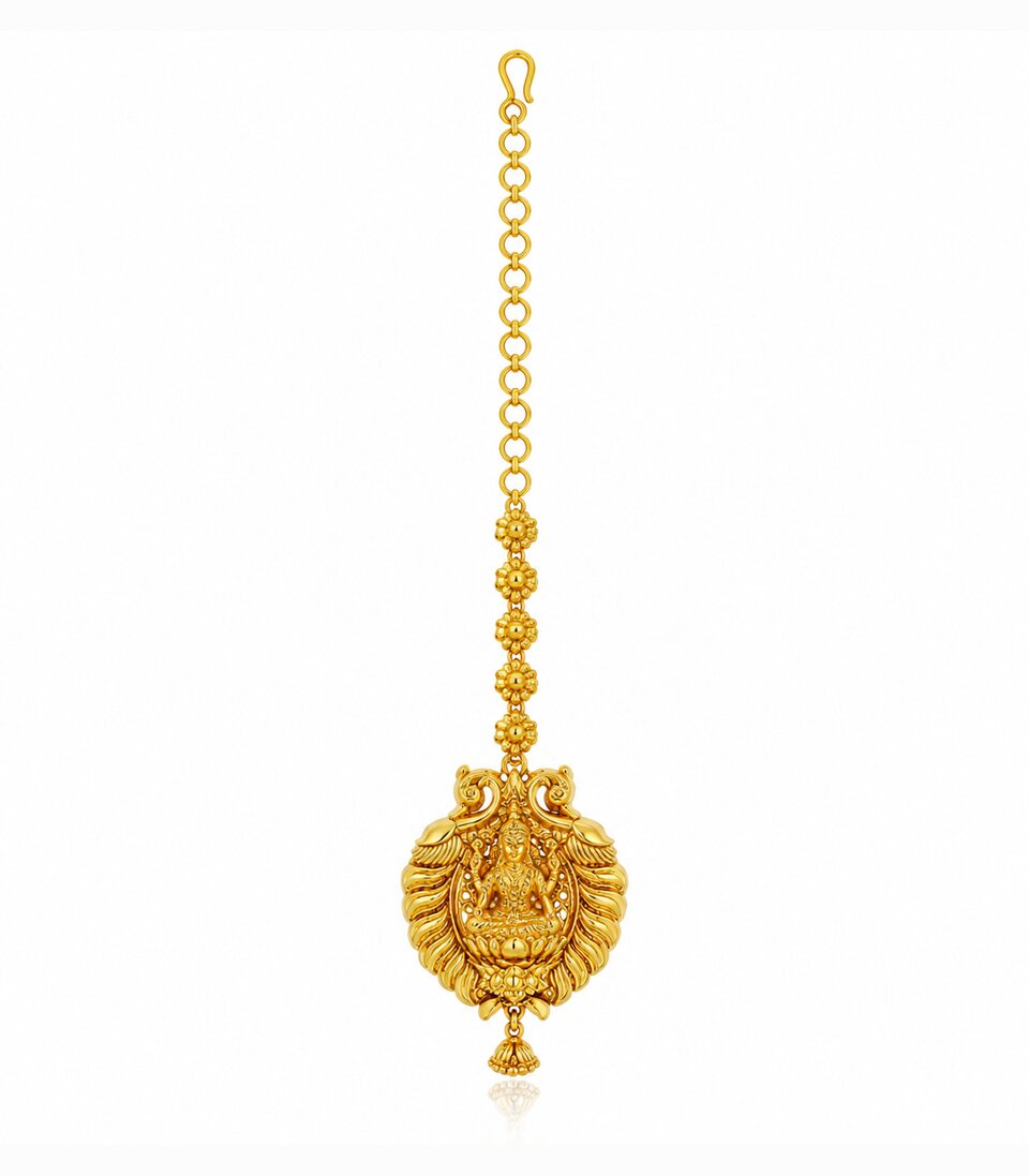 Lakshmi Coin Temple Maang Tikka