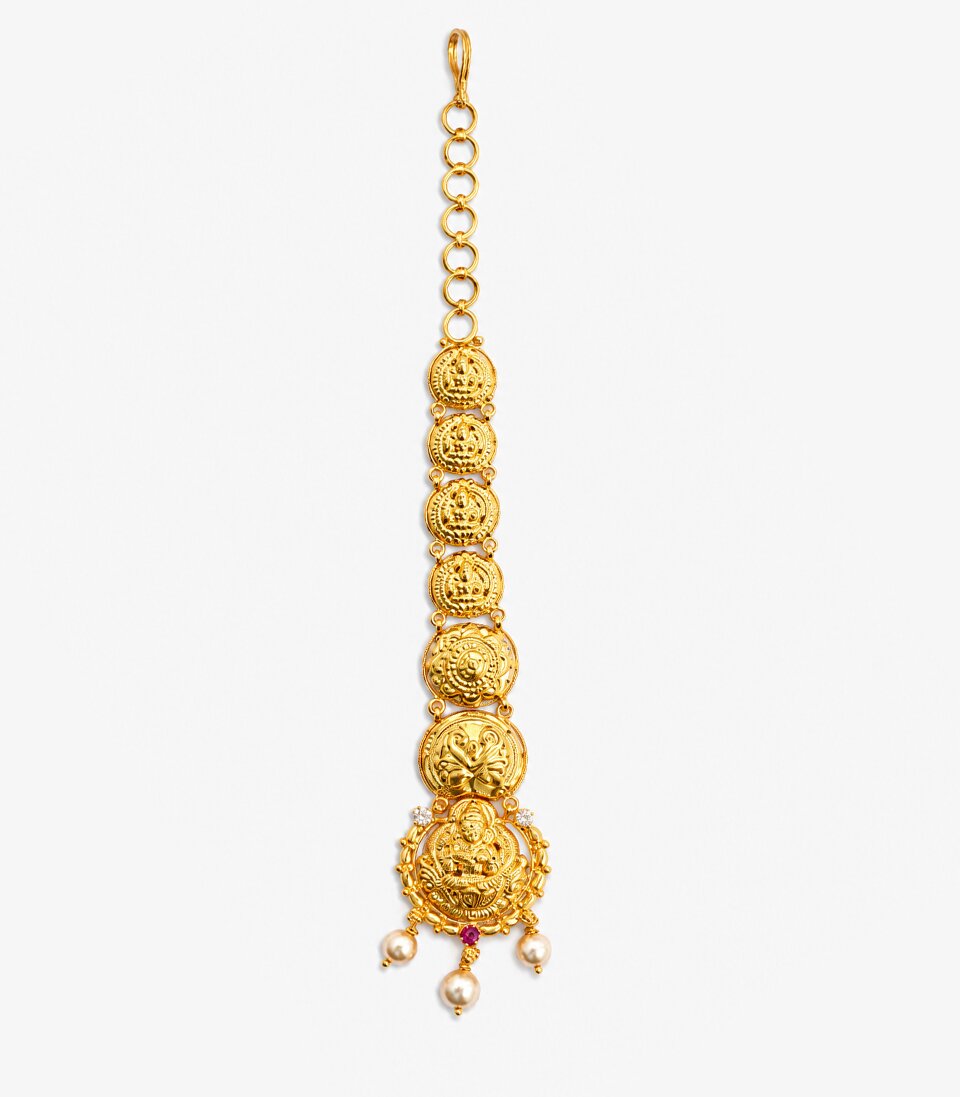 Antique Lakshmi Temple Maang Tikka
