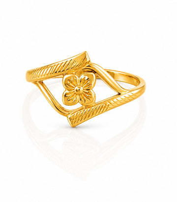 Paisley Floral Gold Ring