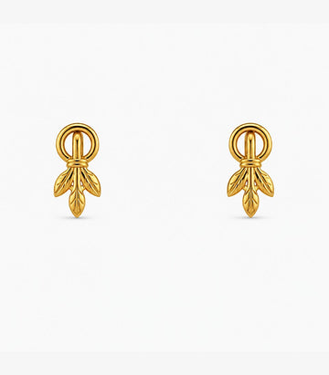 Ribbon Knot Stud Earrings