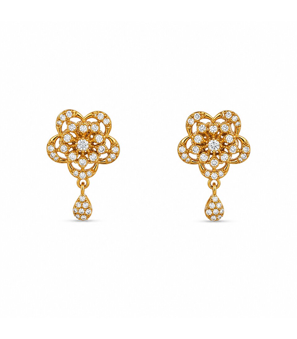Clover Cluster Stud Earrings