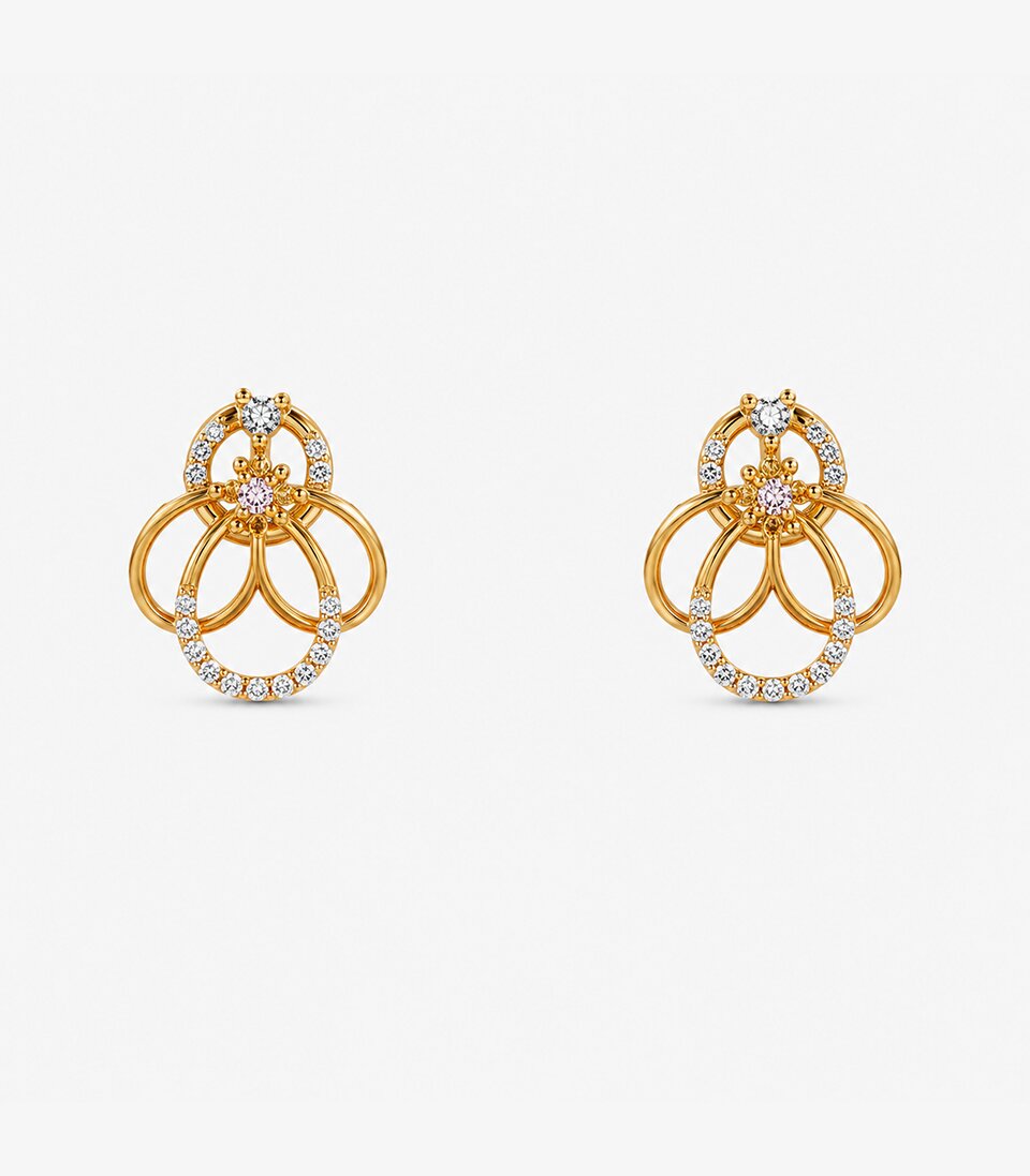 Trinity Loop Stud Earrings