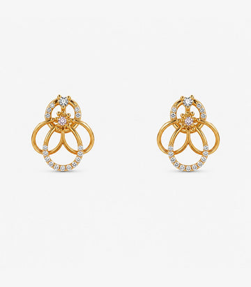 Trinity Loop Stud Earrings
