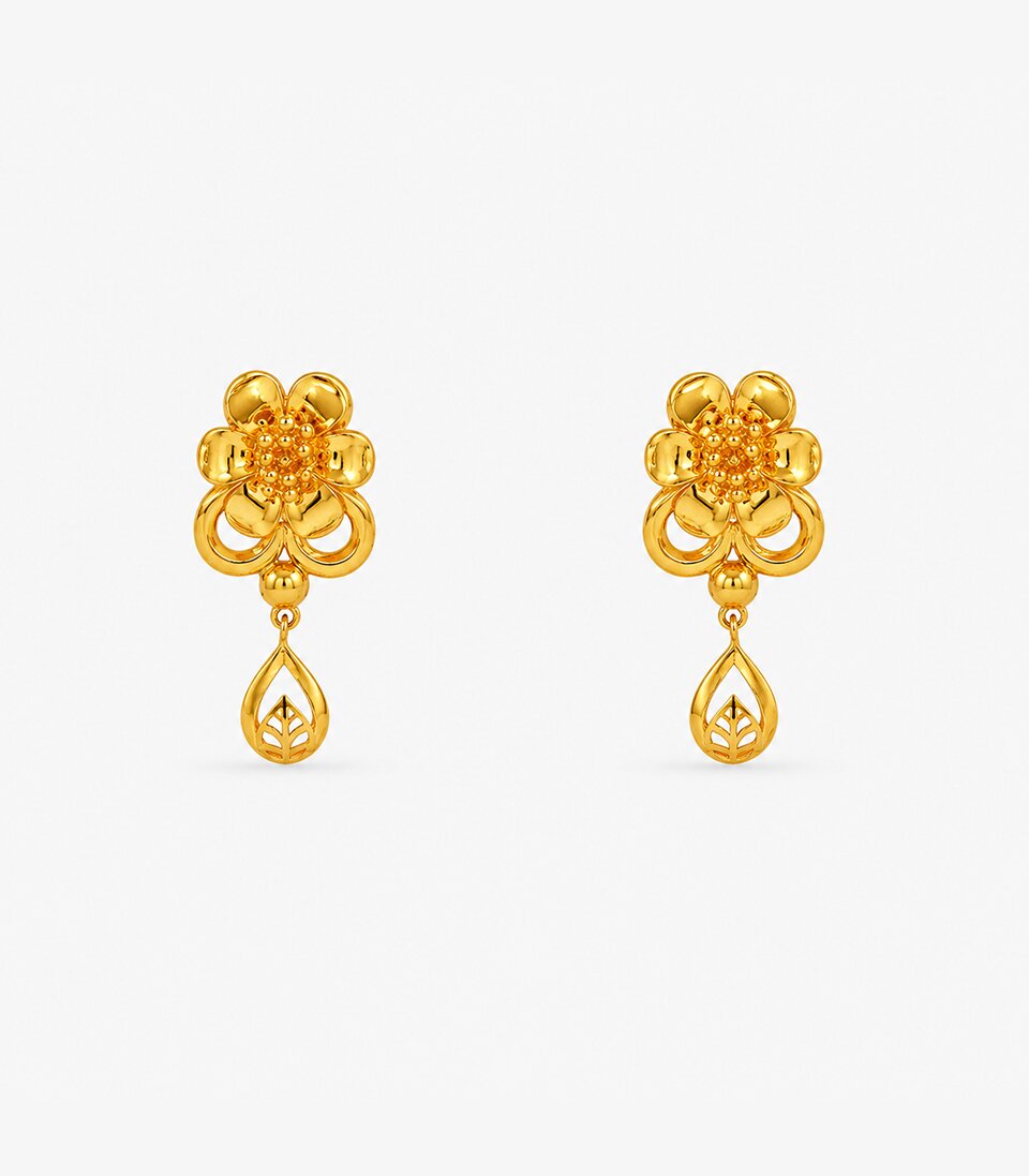 Petal Cluster Drop Earrings