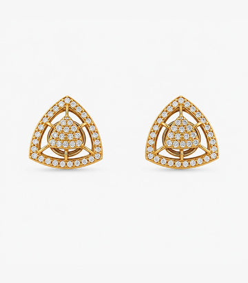 Filigree Shield Stud Earrings