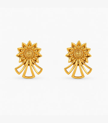 Sunbeam Fan Stud Earrings