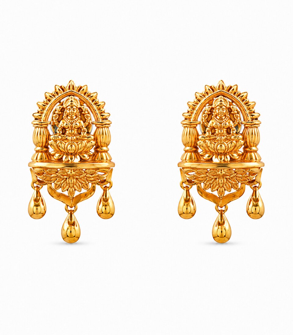 Temple Dome Stud Earrings