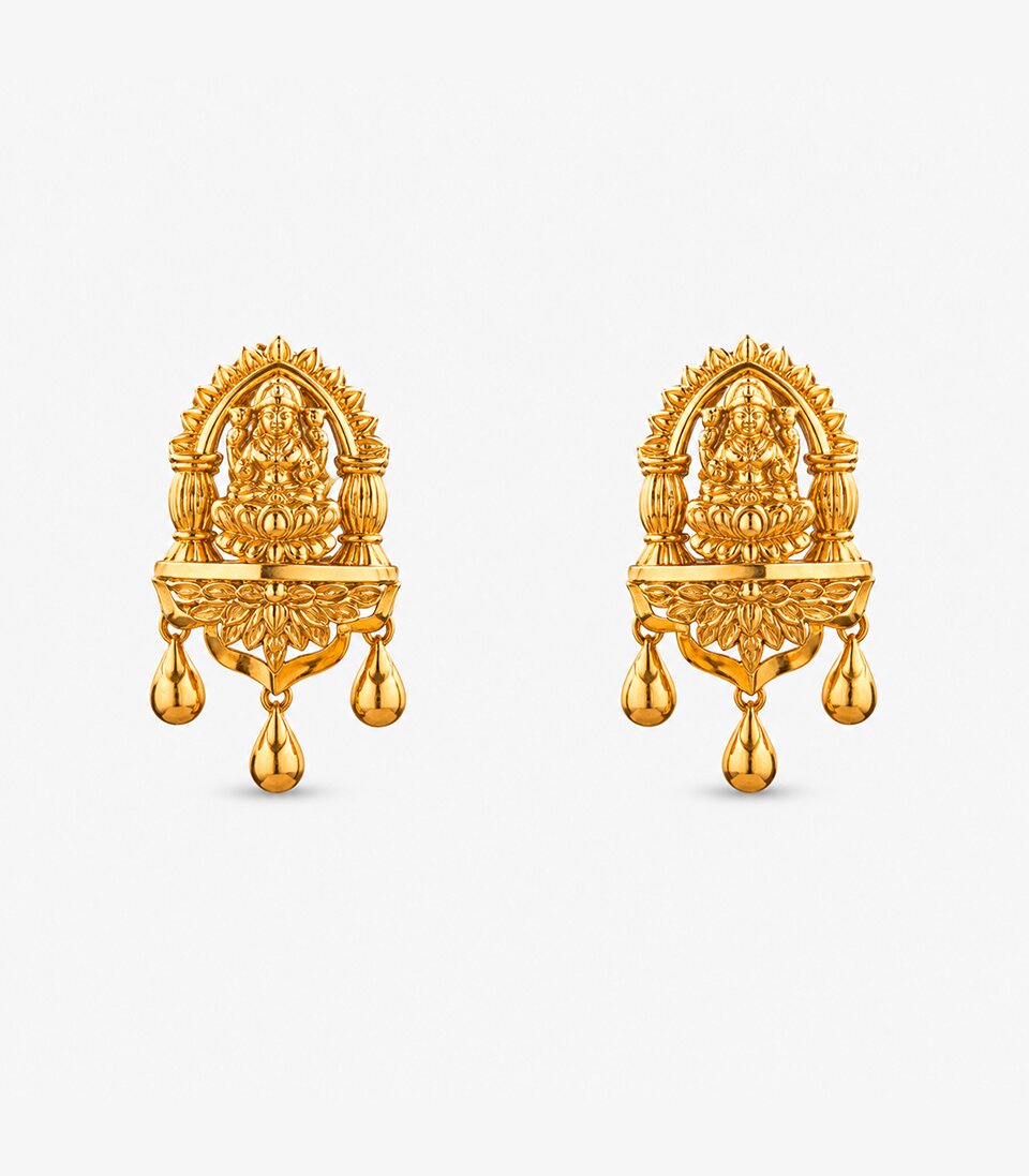 Antique Bell Stud Earrings