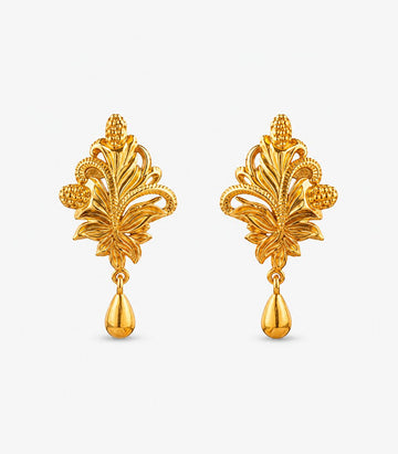 Regal Crest Stud Earrings