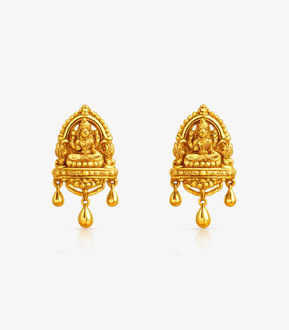 Temple Bell Drop Earrings