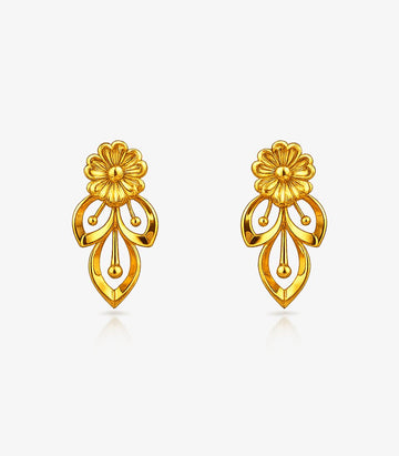 Twin Blossom Drop Earrings