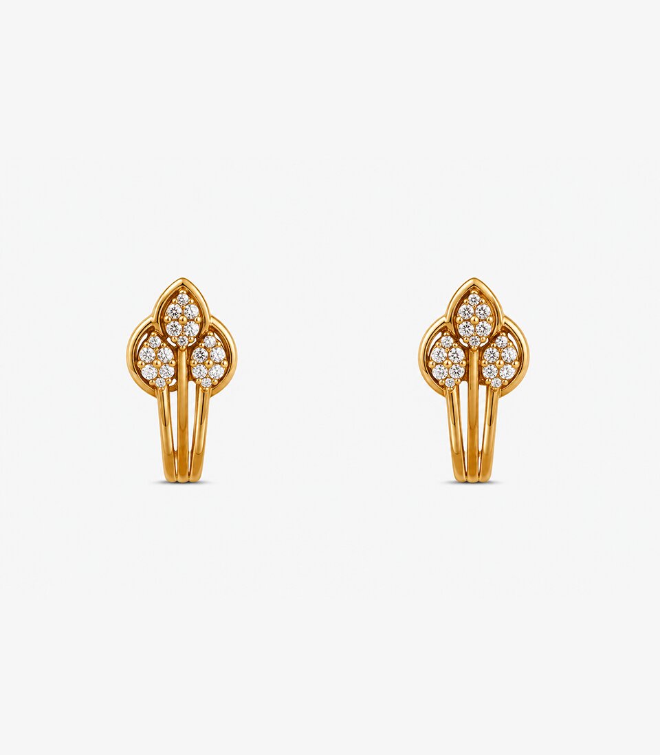 Minimalist Leaf Stud Earrings