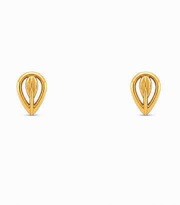 Teardrop Outline Stud Earrings