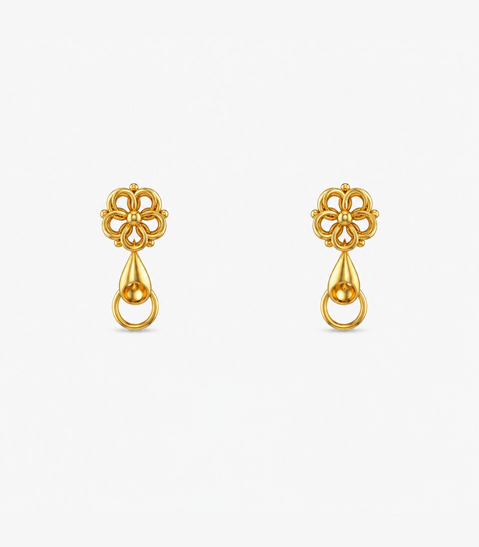 Classic Drop Stud Earrings