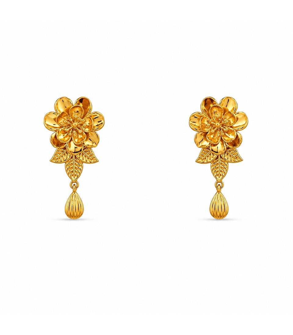 Floral Blossom Stud Earrings