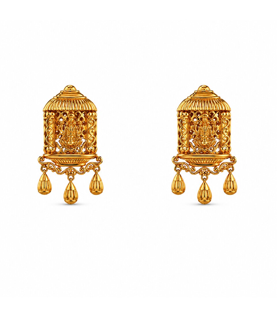 Temple Lantern Stud Earrings