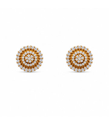 Concentric Circle Stud Earrings